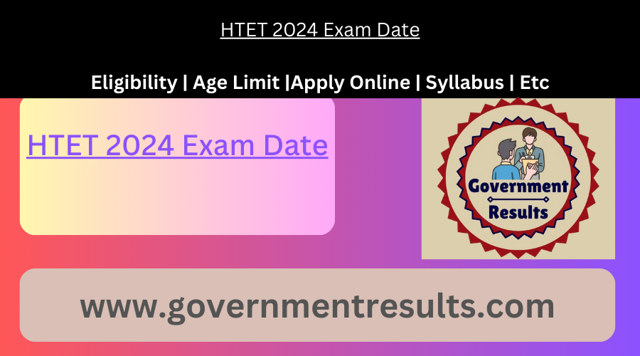 HTET 2024 Exam Date
